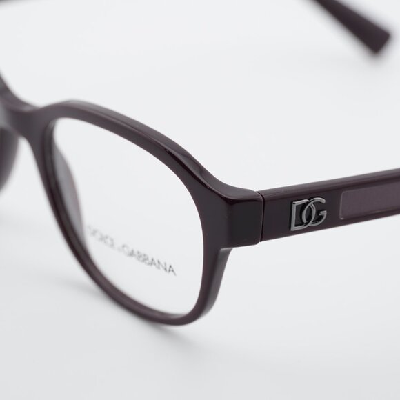 Dolce & Gabbana DG3339 3332 Eyeglasses Rectangle Bordeaux 53mm Frame - Picture 7 of 10
